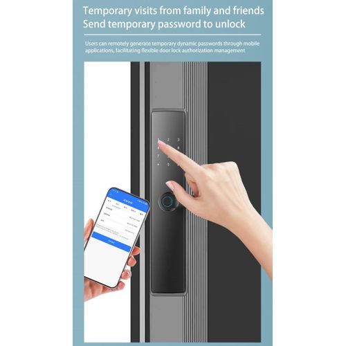 Serrure de Porte Intelligente à Empreinte Digitale – Modèle LK0142