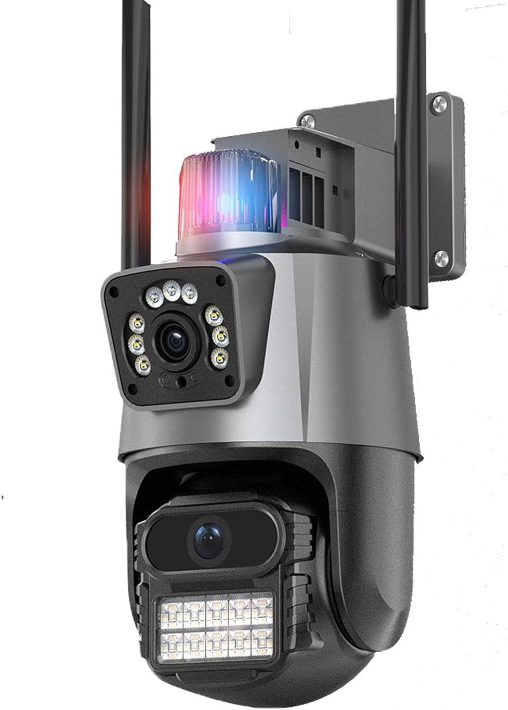 Caméra de Surveillance Intelligente WiFi avec Sirène et Lumière 360 ° 1080p HD WiFi PTZ