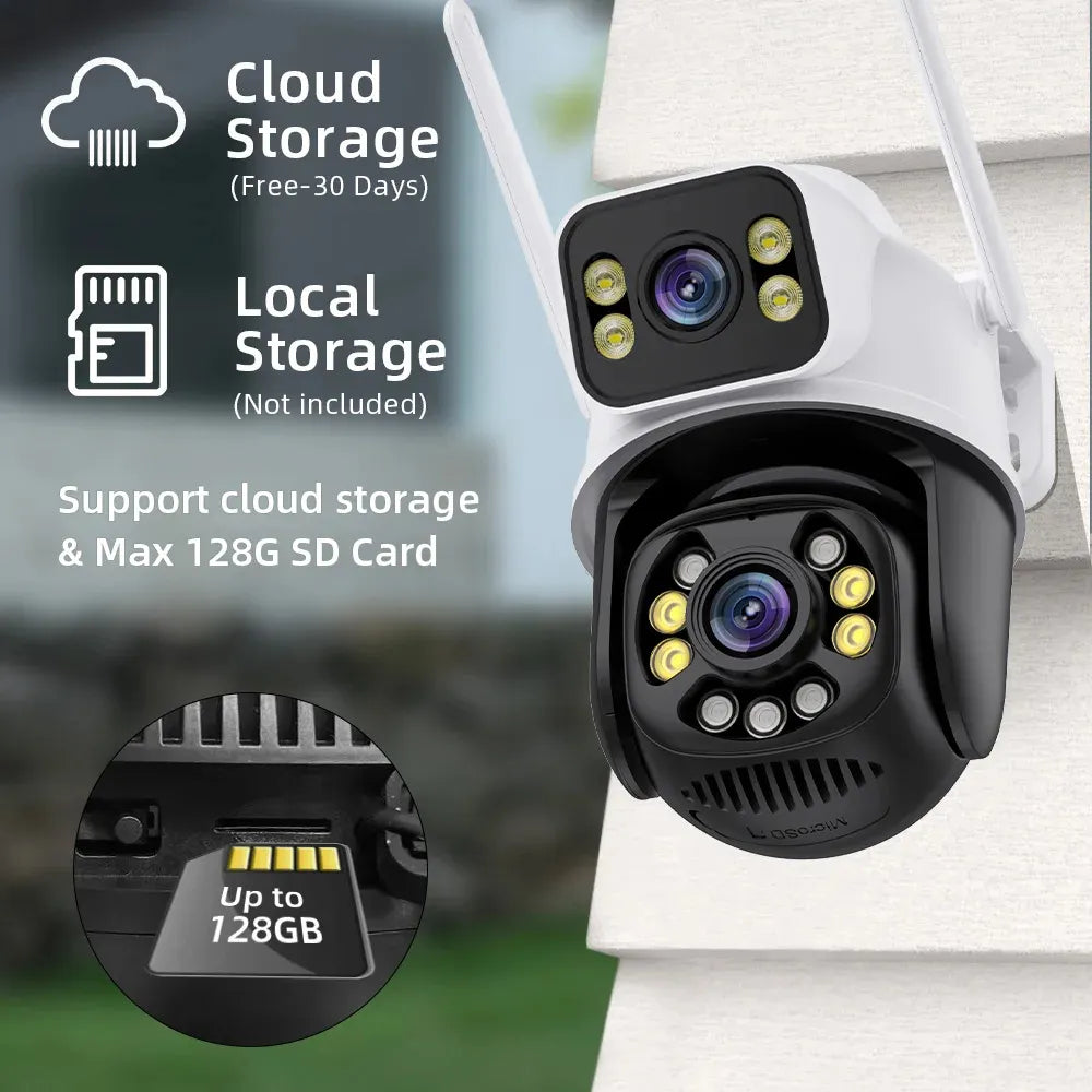 Caméra de Surveillance WiFi Rotative HD – Vision Nocturne Couleur